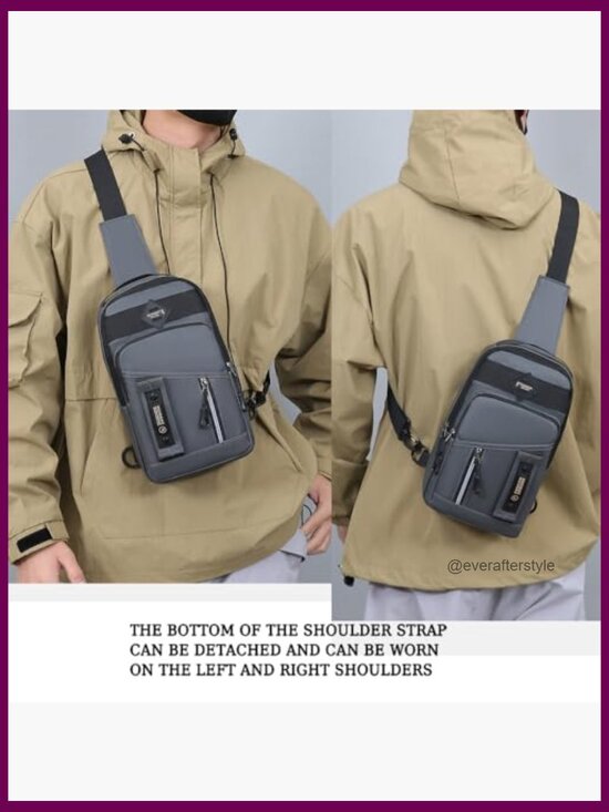 Nylon Sling Backpack Crossbody Daypack for Travel Hiking main image 4